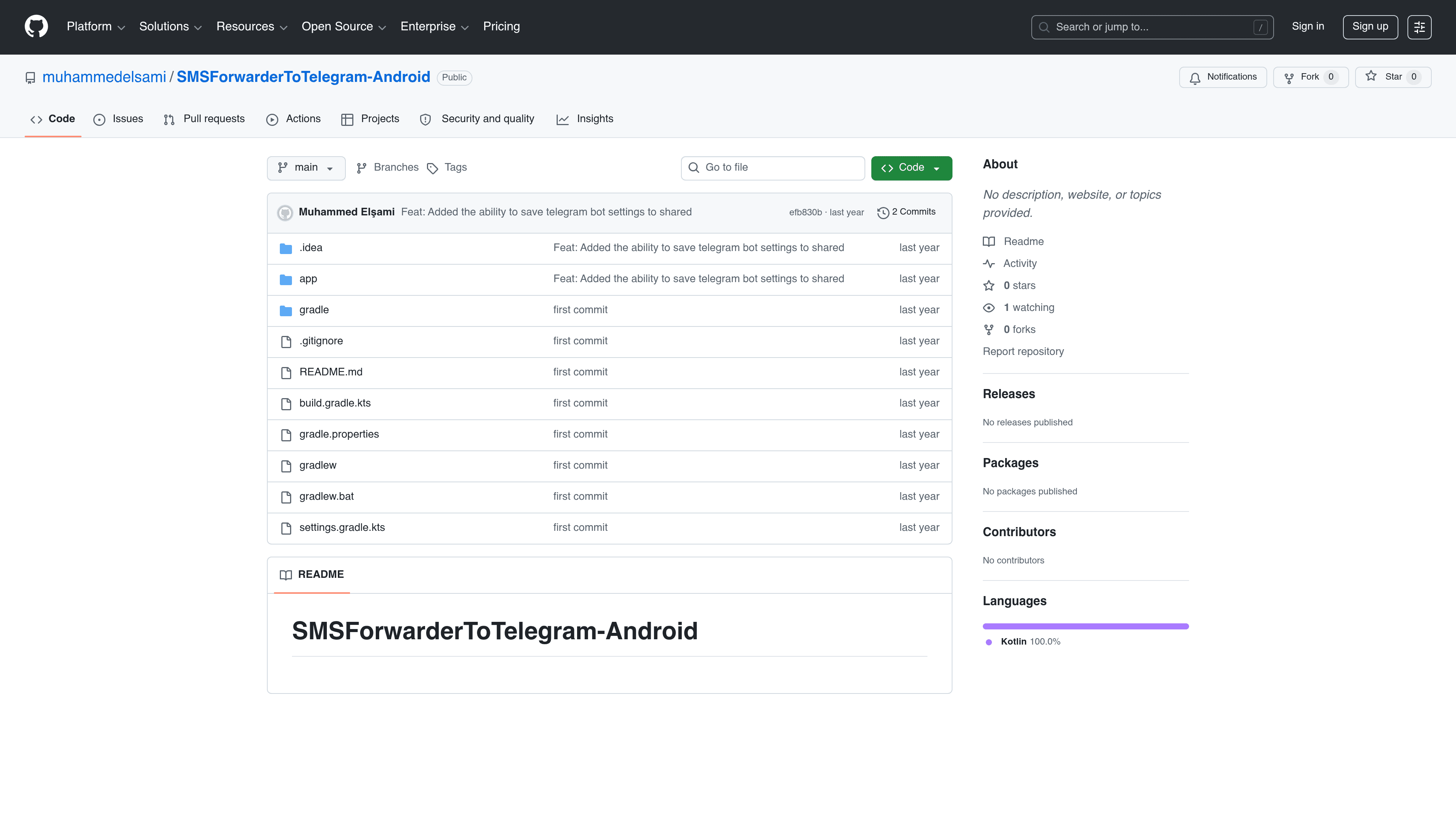 SMS Forwarder to Telegram - Android