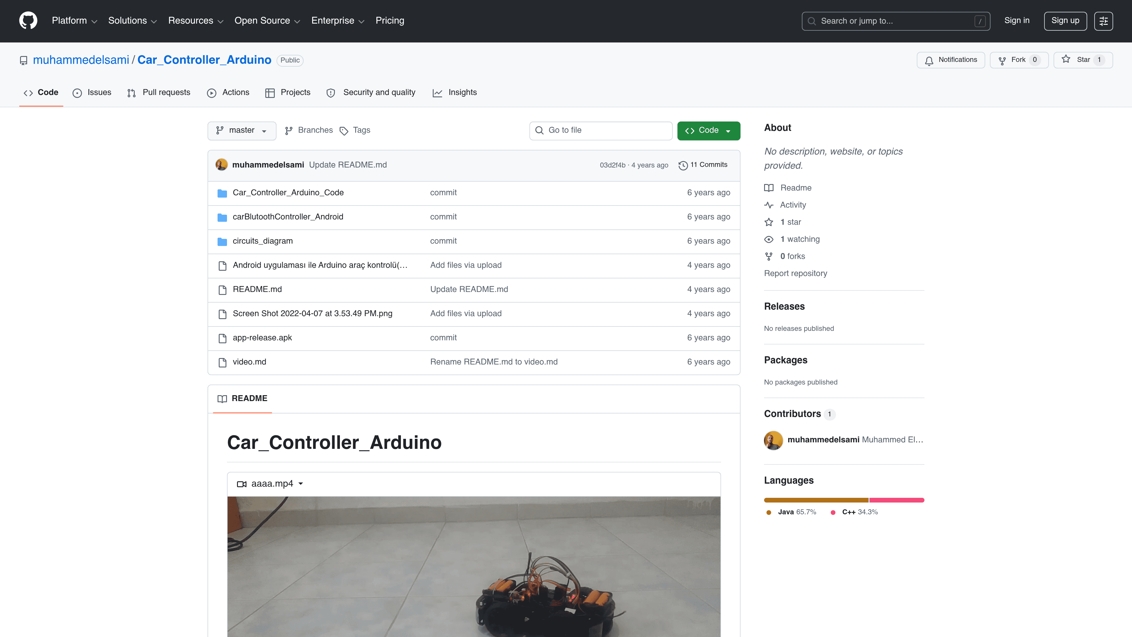 Car Controller Arduino